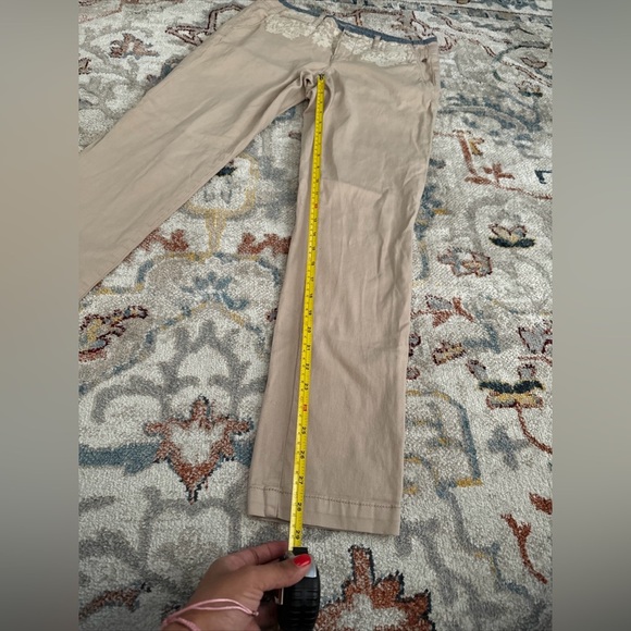 Pilcro and the Letterpress Fit Hyphen Women's Low Rise Ankle Jean Tan 26 - Picture 7 of 10